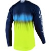 CONJUNTO TROY LEE DESIGNS 2021 GP AIR  STAIN'D - NAVY / AMARELO FLUO 